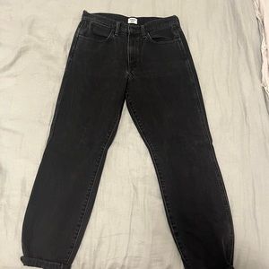 Straight leg black jeans